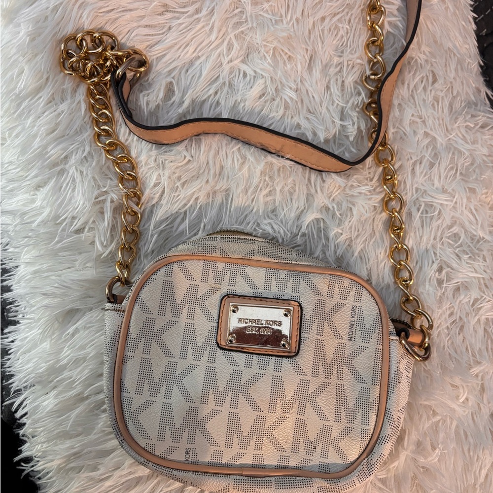 Michael Kors Beige Crossbody Bag
